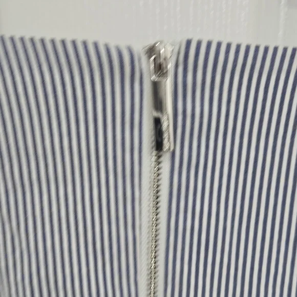 Calvin Klein Bluish Gray Striped Dress - Picture 4 of 5